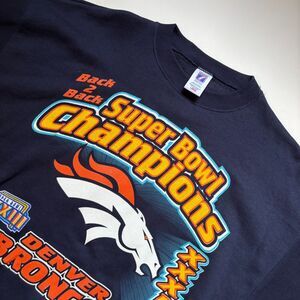 Vintage 1999 Denver Broncos Super Bowl XXXIII Logo 7 Crew Sweatshirt Men's L NFL